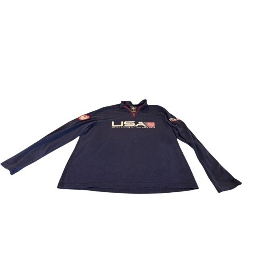 Polo Ralph Lauren USA Olympic Team 2016 Quarter Zip Pullover Navy Blue Size‎ L